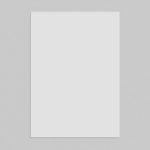 Blank vertical paper mockup with shadow on a plain gray background, ideal for elegant template design presentations. Perfect for digital assets marketplace.
