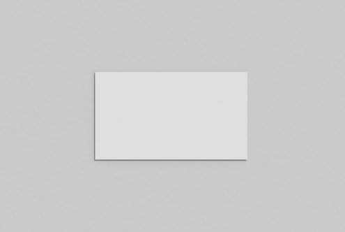 Minimalist blank square paper mockup on a textured grey background for graphic design presentation and portfolio.