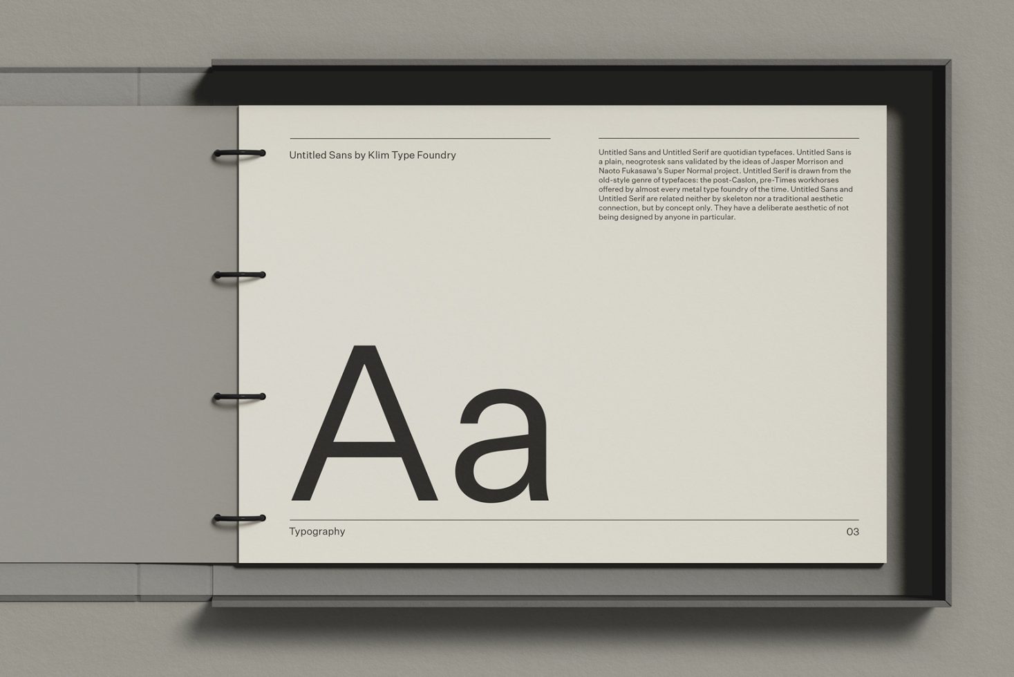 Alt: Typography font showcase with capital and lowercase 'A' design for digital asset marketplace, by Klim Type Foundry, suitable for designer mockups.