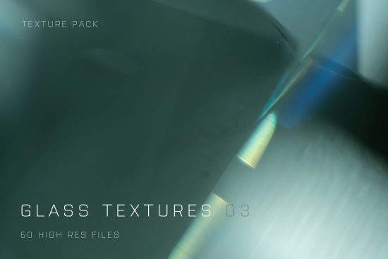 Elegant glass texture pack for designers, featuring 50 high-resolution files ideal for graphics, backgrounds, and overlays in creative projects.