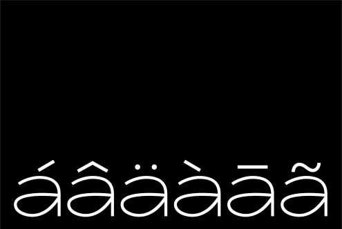 Elegant minimalist font design with unique character ligatures on a black background, ideal for modern graphic and typographic projects.