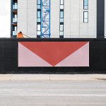 Urban billboard mockup on construction site fence for advertising design presentation, clear space for graphic designers templates.
