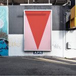 Urban billboard mockup on a concrete wall with graffiti, street view, suitable for poster design presentation and advertising concepts.