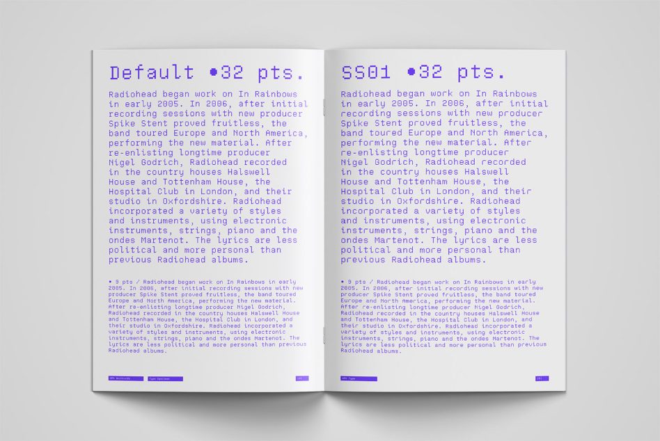 Text comparison graphic design template featuring a dual-color scheme, editable font styles, and sample text content. Perfect for typography projects.