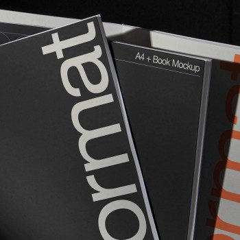 Format A4 Book Mockup 02 — Supply.Family — Mockups, Fonts, Graphics ...