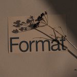 Elegant font design mockup with shadow of dried flowers creating a sophisticated presentation for branding on a beige background.