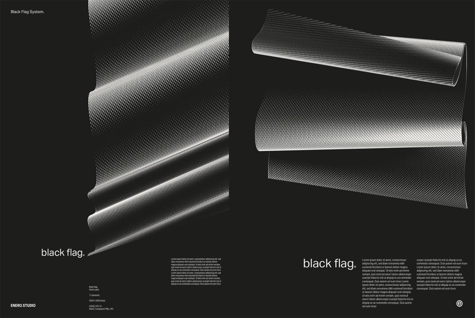 Dynamic black fabric texture mockup with realistic folds and detailed patterns, perfect for designers to showcase material designs.