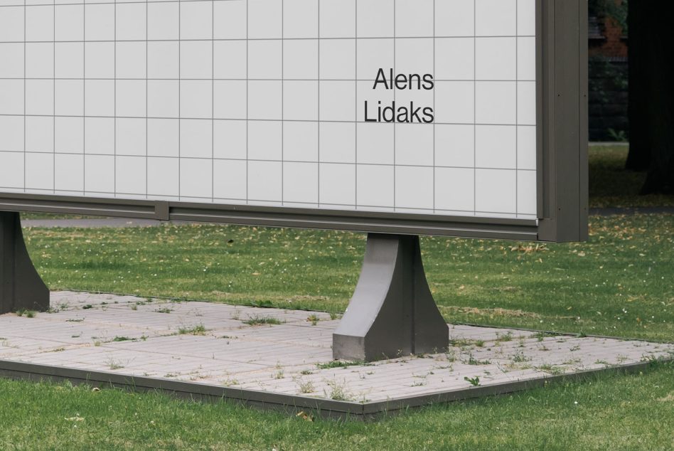 Billboard mockup in an outdoor setting with editable design space for advertising, graphic display, and marketing presentations.