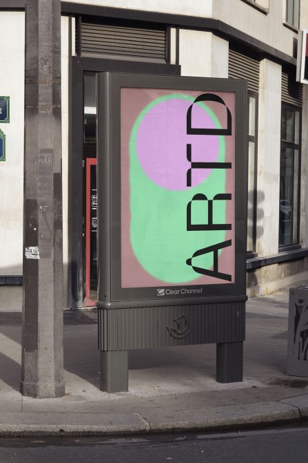 Urban street mockup with a bus stop poster showcasing modern design, ideal for presenting advertising and branding projects to clients.