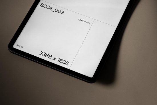 Tablet mockup with high resolution screen on a gradient background, ideal for showcasing app designs and responsive web templates.