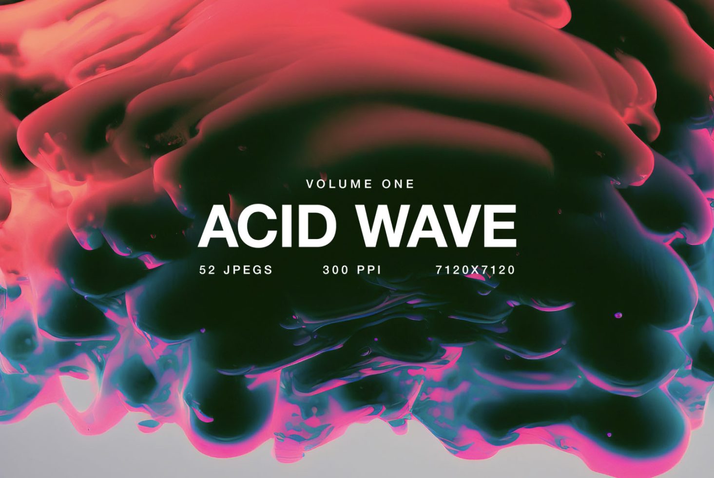 Vibrant Acid Wave graphics pack, 52 JPEGs, high-resolution 300 PPI, ideal for templates, backgrounds, and abstract designs.