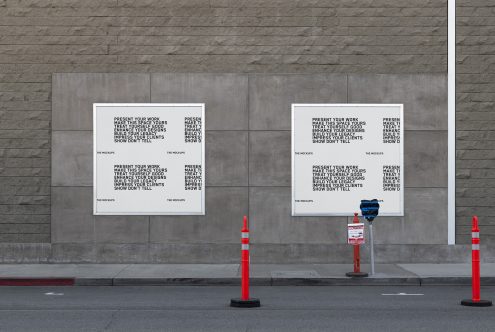 Urban poster mockups on a wall showcasing design work for effective outdoor advertising, suitable for graphics display in a realistic setting.