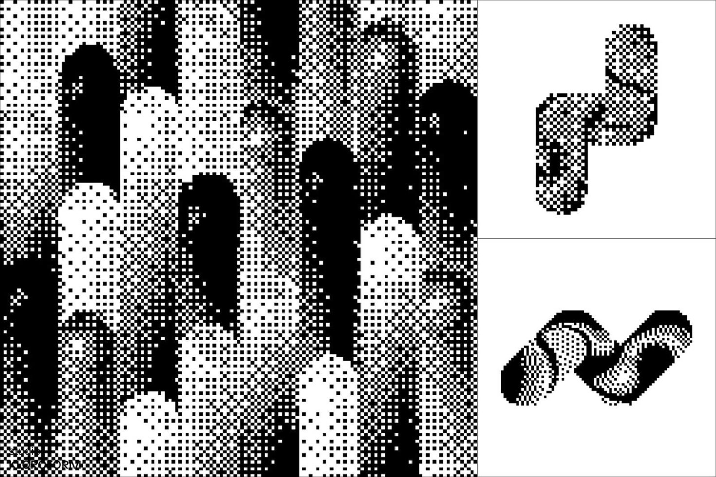 Halftone texture graphics digital pattern features abstract black and white dot matrix design elements perfect for modern designers illustrations and mockups