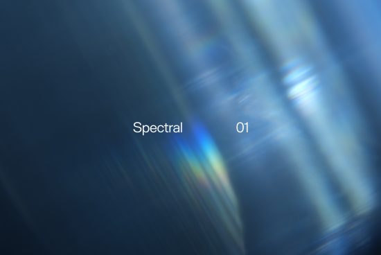 Abstract blue light streaks background with text Spectral 01 for graphics category digital assets, suitable for cool-toned design themes.