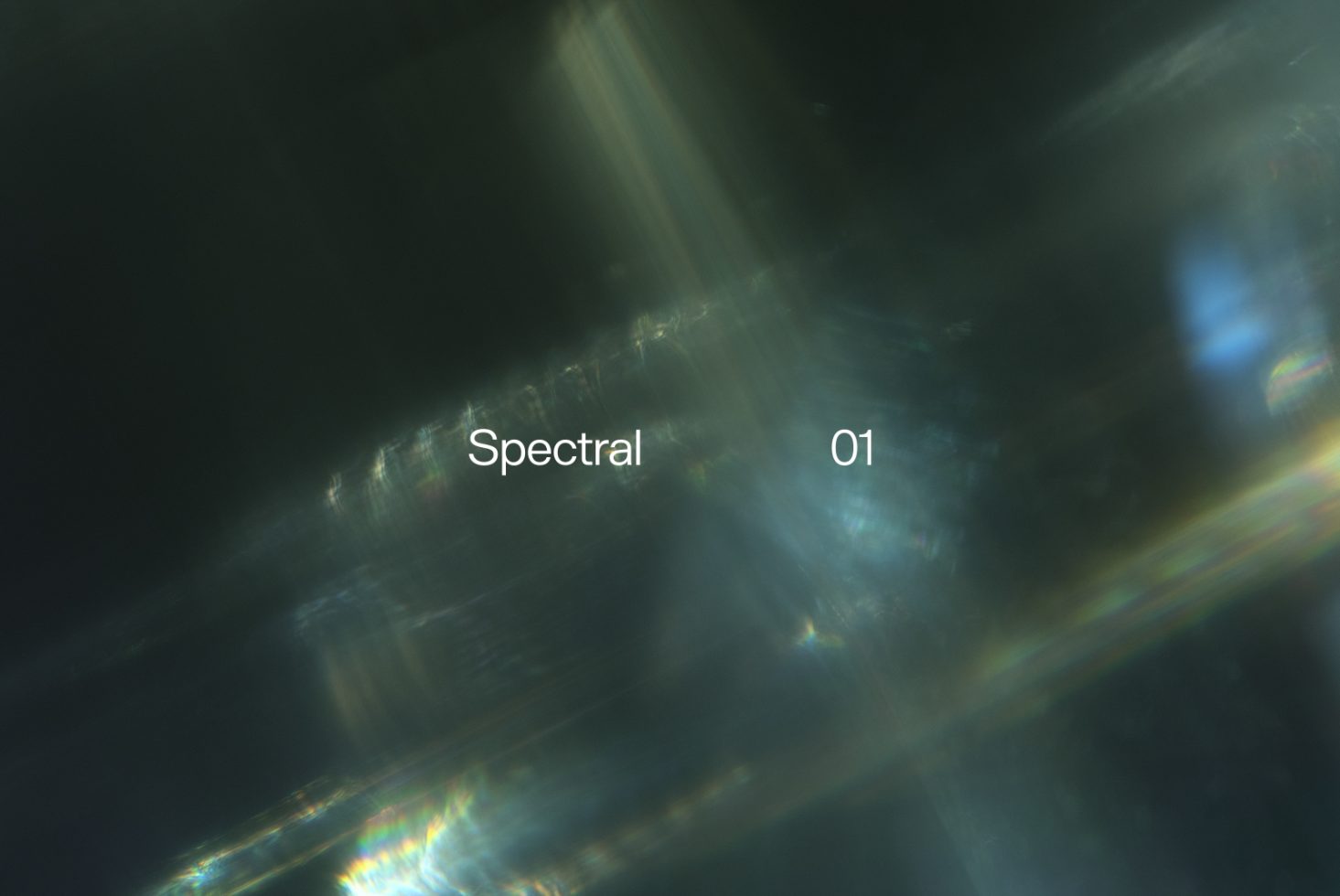 Abstract spectral light overlay background, digital asset for designers, graphics category, featuring blurred light rays with text 'Spectral 01'.