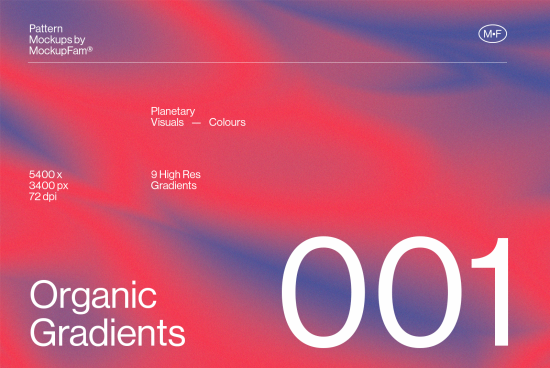 Vibrant red and blue organic gradient background from MockupFam, high-resolution digital asset for designers and creatives, 5400x3400 px, 72 dpi.