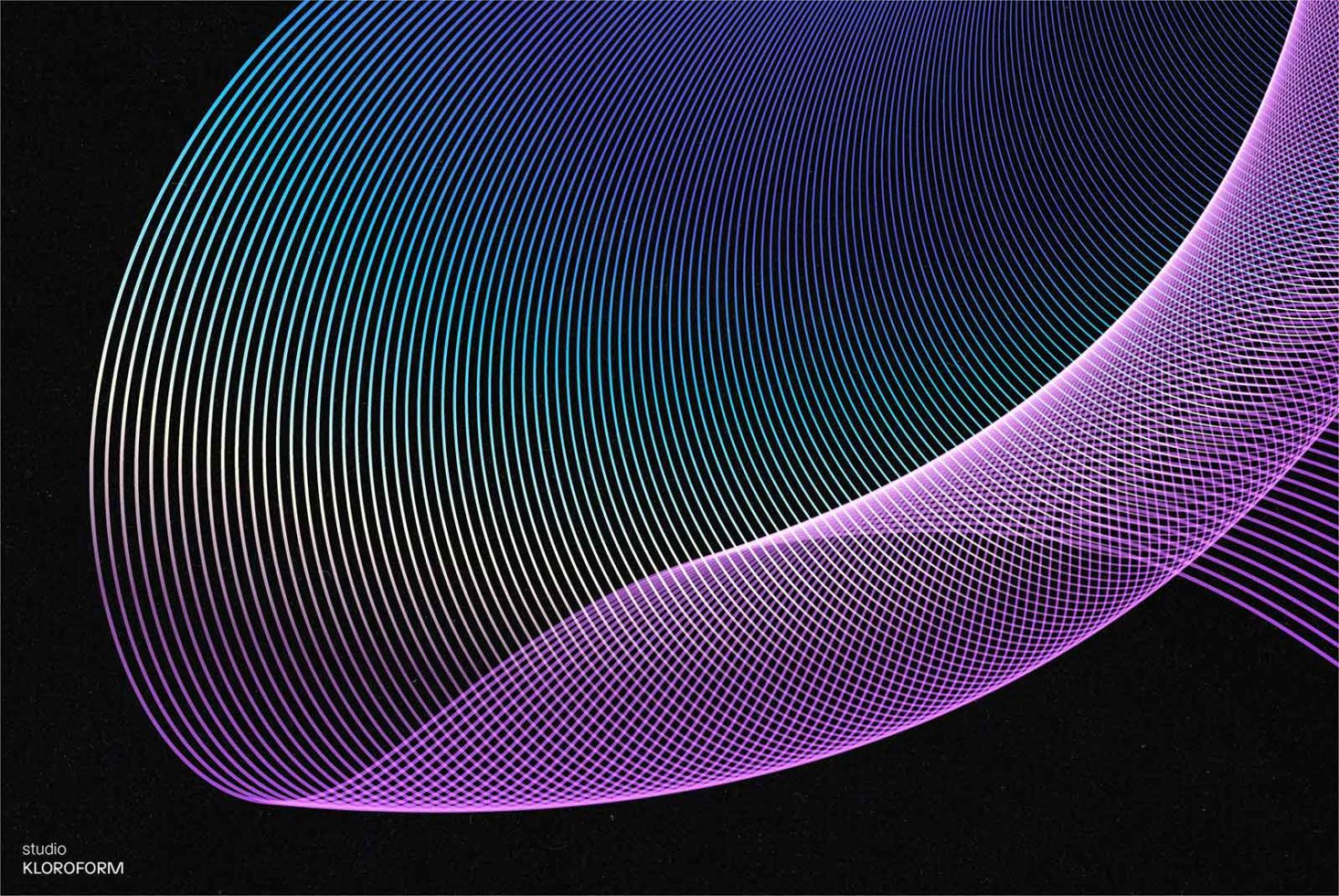 Abstract digital graphic with vibrant gradient lines forming a wave pattern, perfect for background, wallpaper design, or artistic projects.