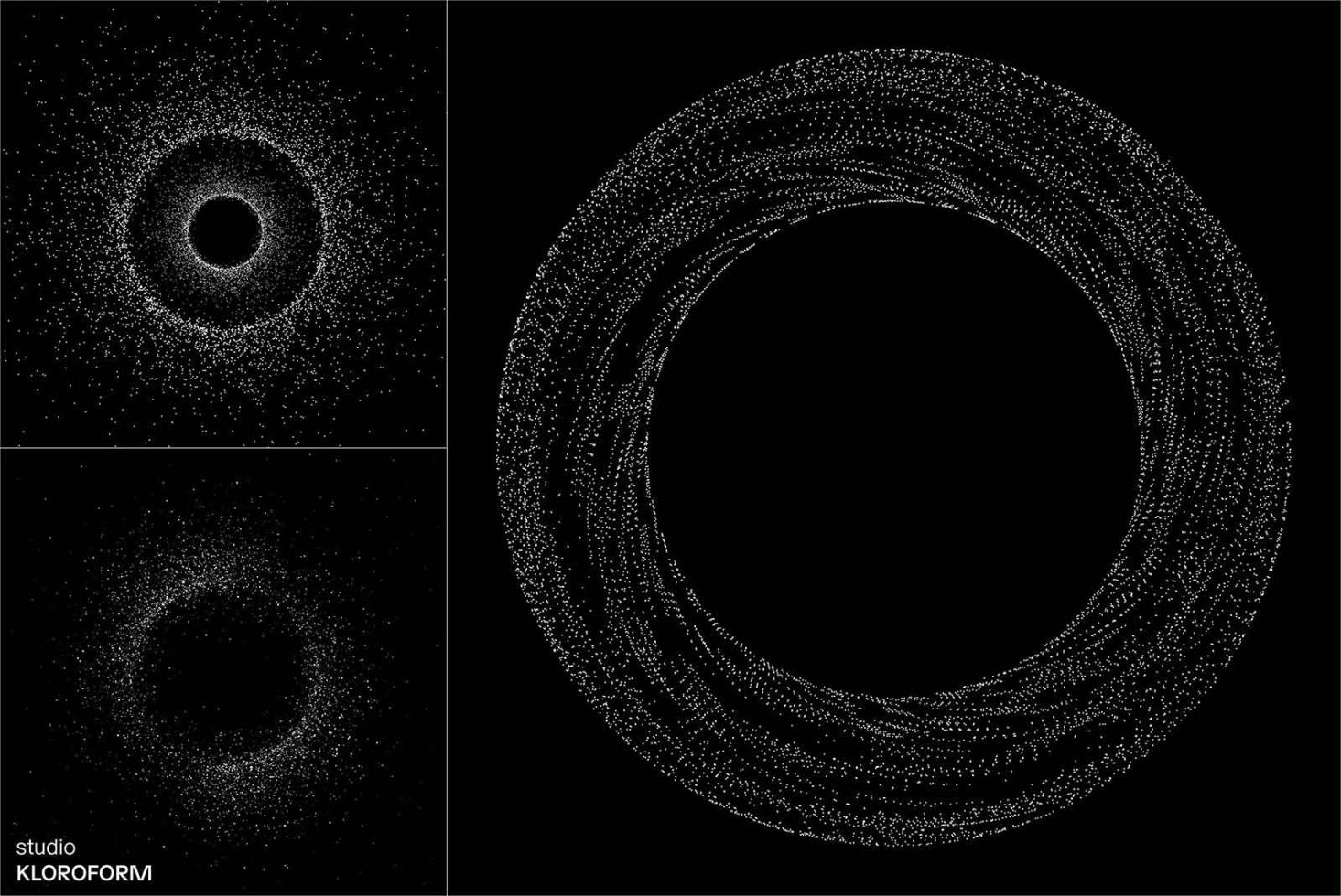 Abstract black and white particle motion graphics for creative design templates. Dynamic, stylish background for designers' digital assets.