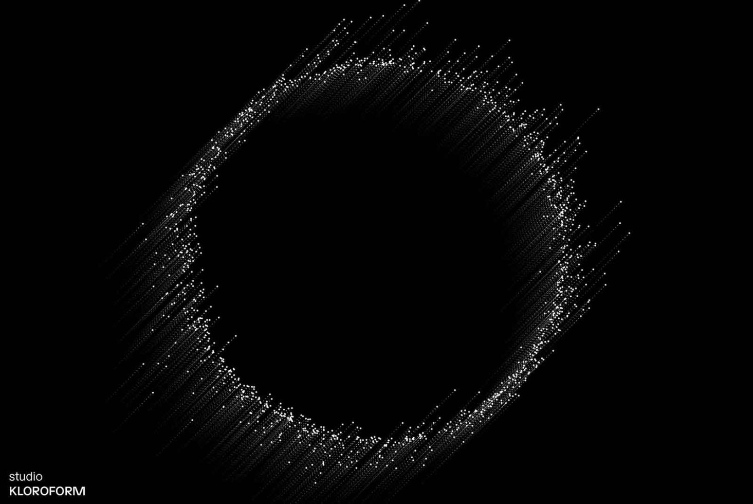 Abstract particle wave graphic design in black and white, dynamic motion, digital art for modern template or background.