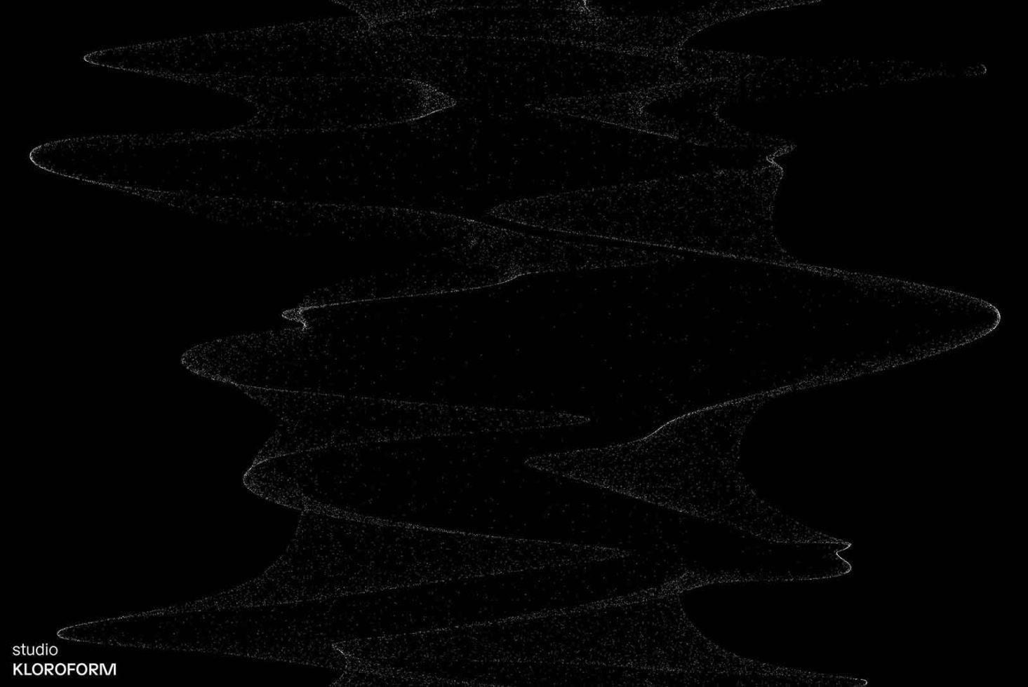 Abstract black particle swirl design on a dark background, ideal for graphics category, creative overlay texture for designers.