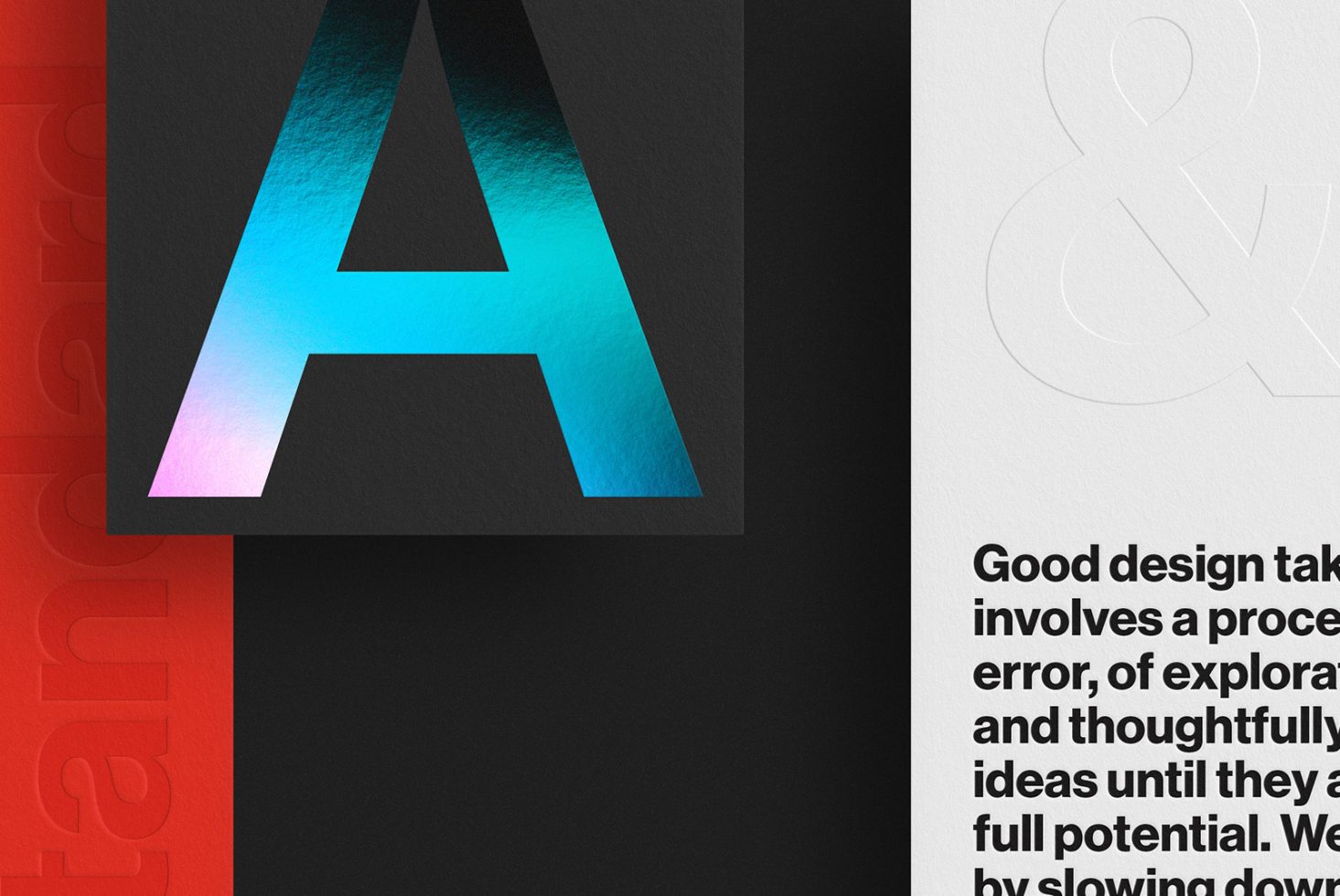 Bold typography design showcasing letter A with gradient texture, perfect for modern graphic design, font inspiration, and creative templates.