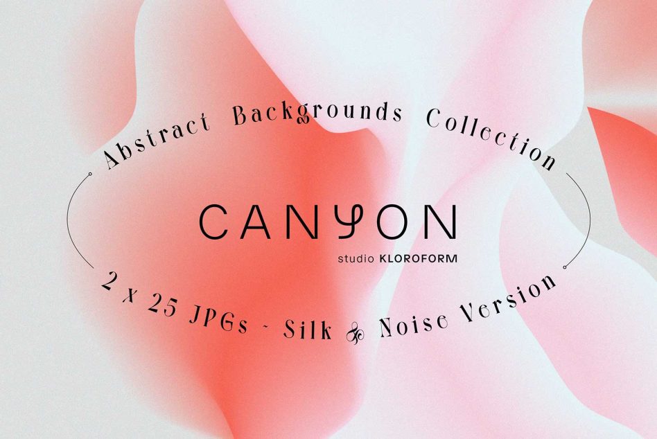 Canyon abstract backgrounds collection with 25 JPGs in silk noise version by studio Kloroform