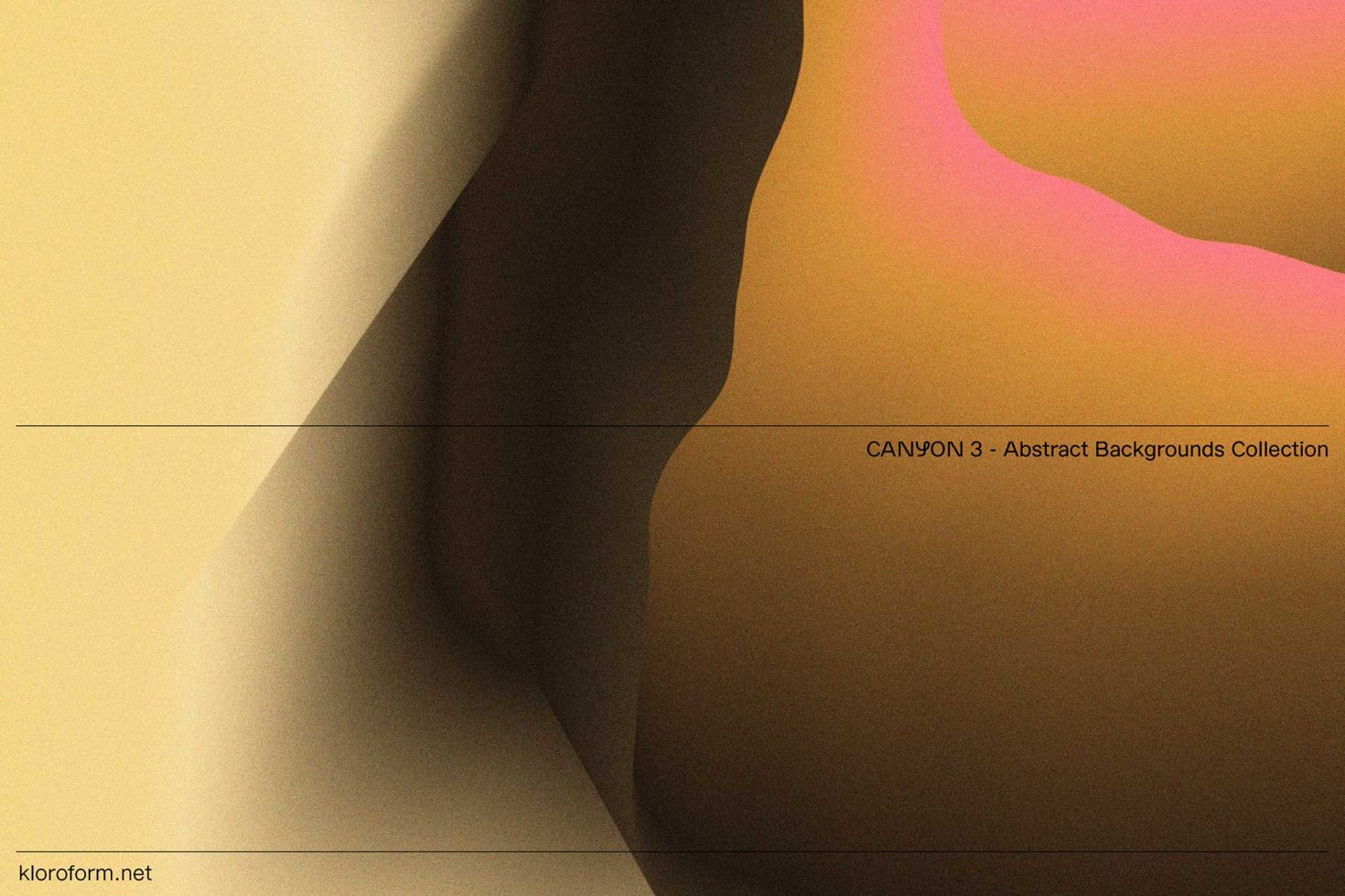 Abstract warm-toned gradient background with soft shadows and curves, titled CANYON 3 from a collection, suitable for graphic design.