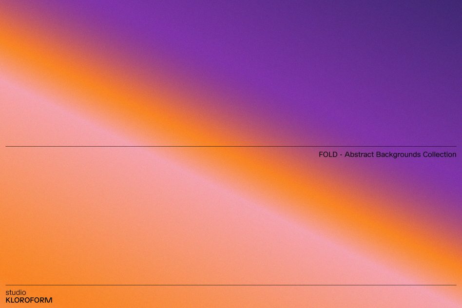 Vibrant orange and purple gradient abstract background from FOLD collection for designers, ideal for graphics projects and digital designs.