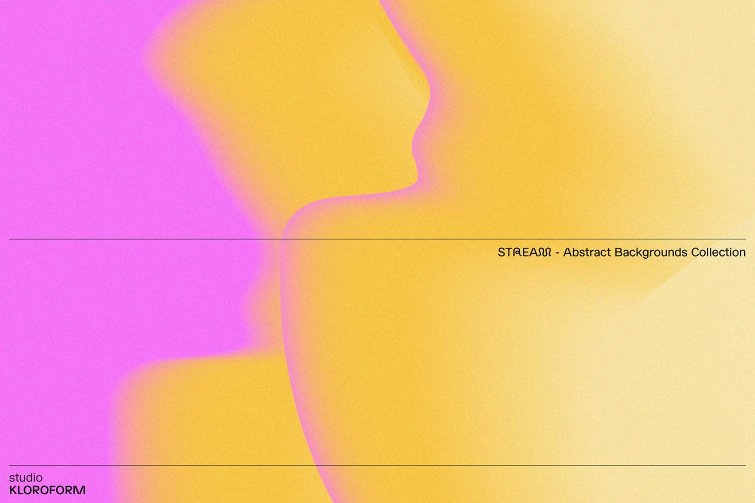 Vibrant yellow and magenta gradient abstract background from STⒶEⒶ9's collection by studio KLOROFORM, ideal for graphics and templates design.