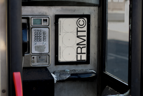 Public payphone detail with worn out metal keypad and coin return slot, urban communication mockup design, obsolete technology, street fixture.