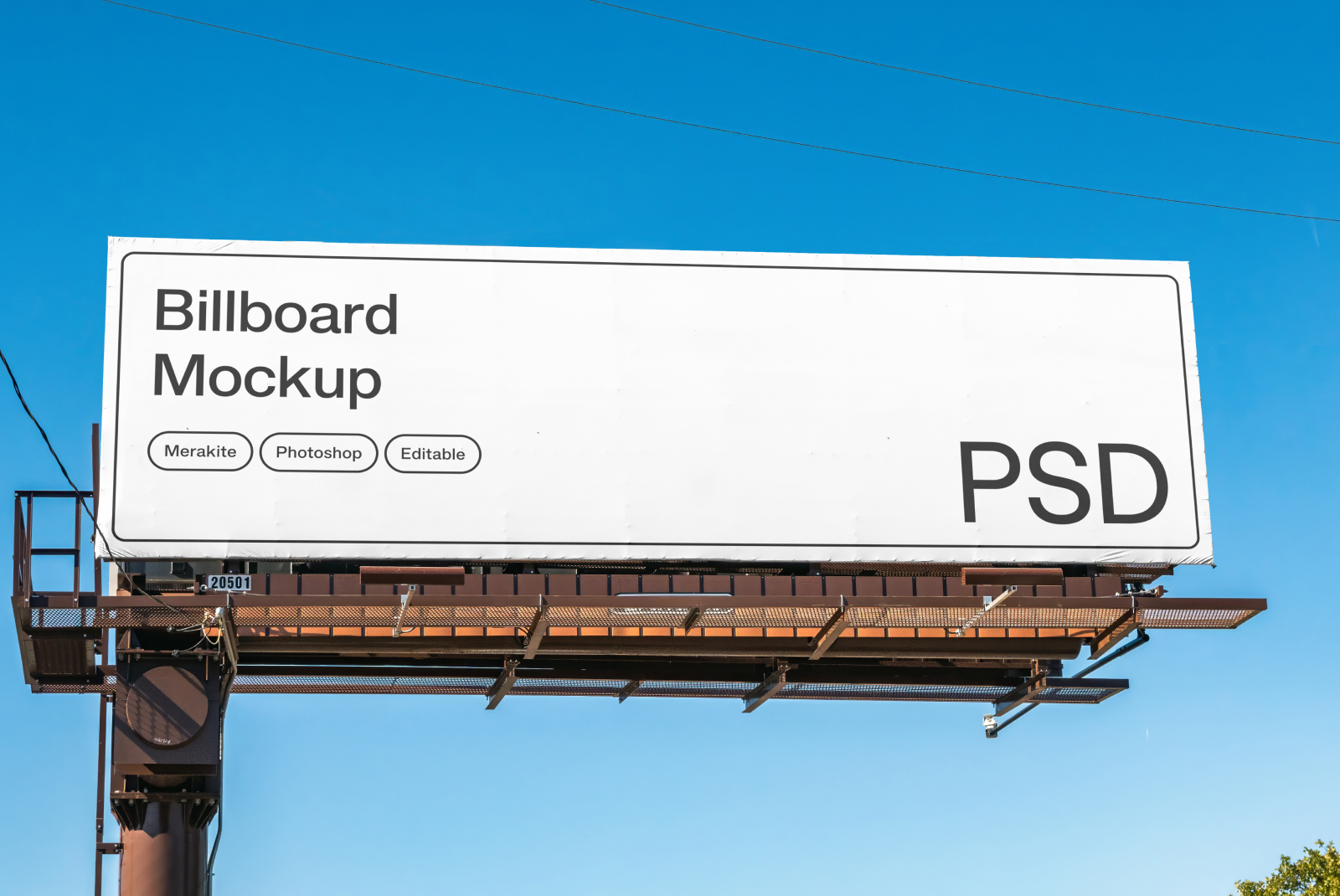 Outdoor Billboard Mockup PSD —  — Mockups, Fonts, Graphics,  Templates & more
