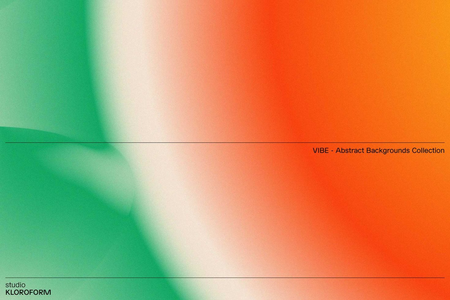 Abstract green to orange gradient background from VIBE collection, ideal for graphic design, templates, and creative projects.