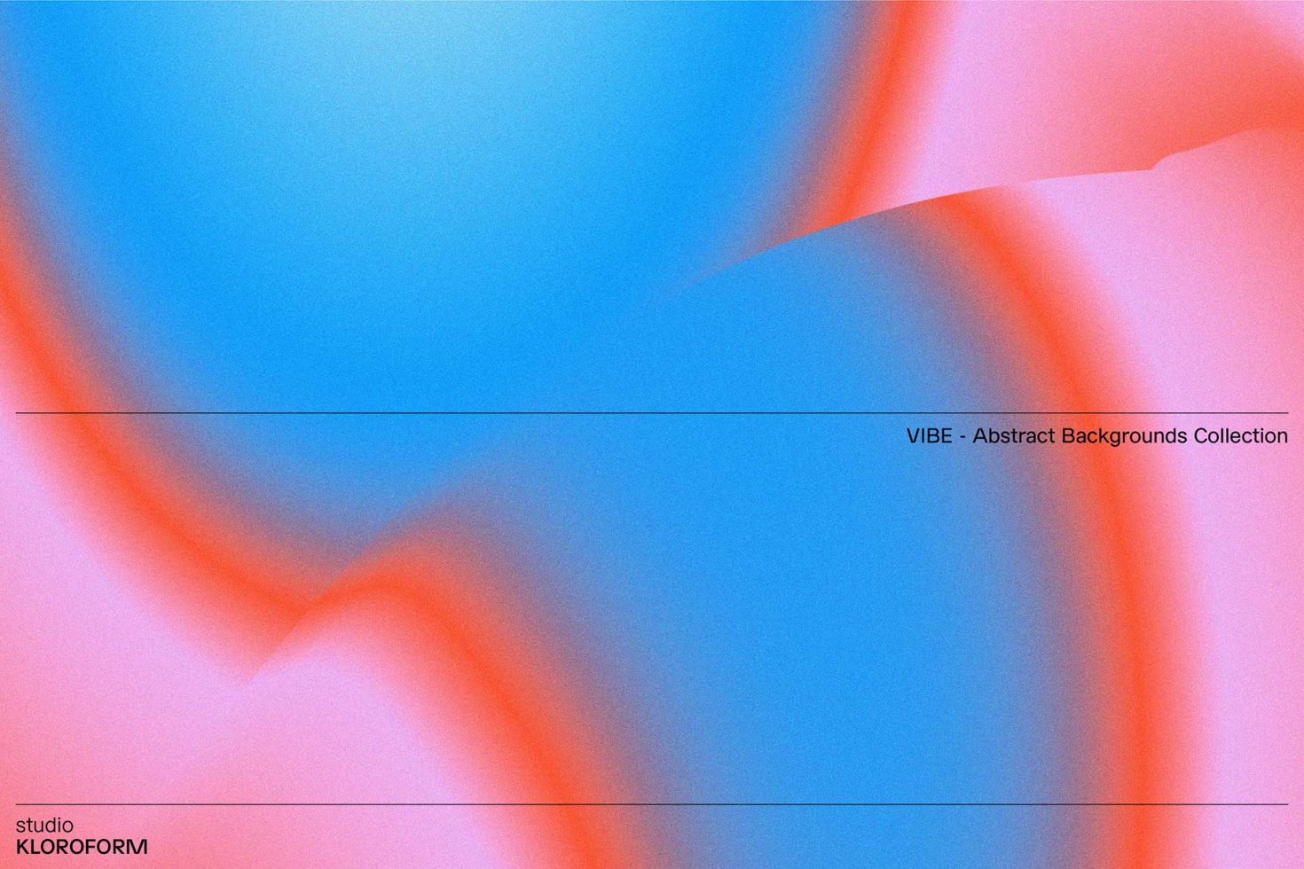 Vibrant blue and pink abstract background, VIBE collection for design projects, creative assets for digital art, studio KLOROFORM.