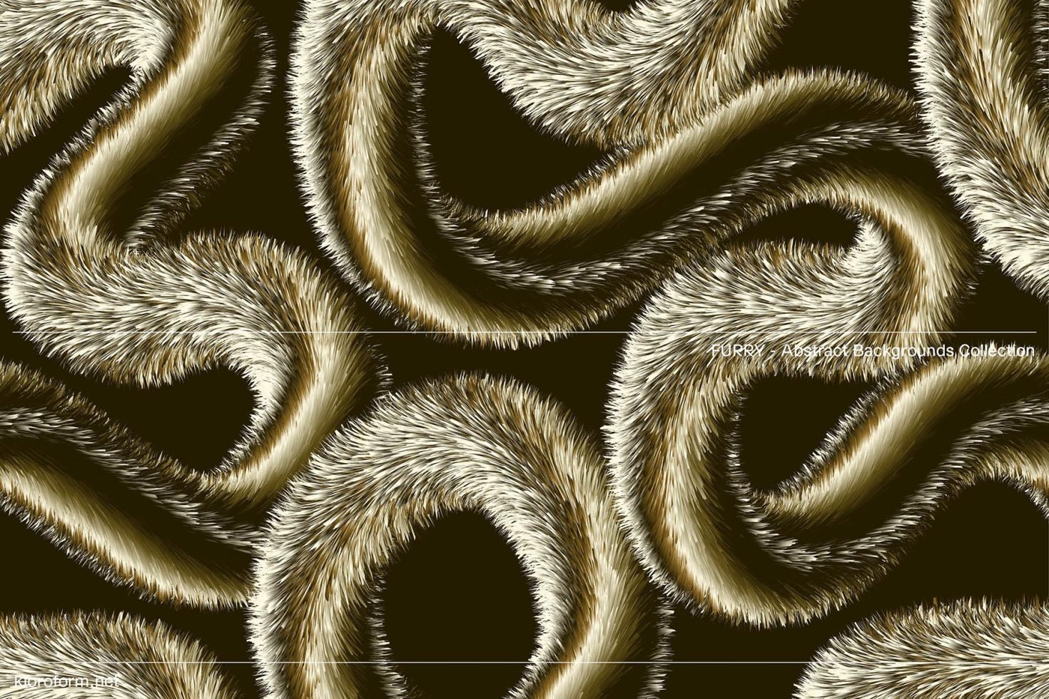 Furry swirls abstract background in brown tones, digital design asset for creative projects, available in high resolution for designers.