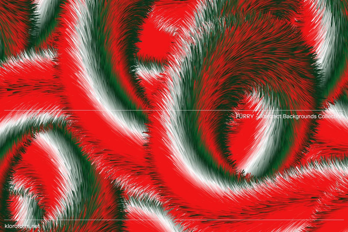 Red and green dynamic furry swirl abstract background, ideal for festive season graphic design and wallpaper, part of a high-quality textures collection.