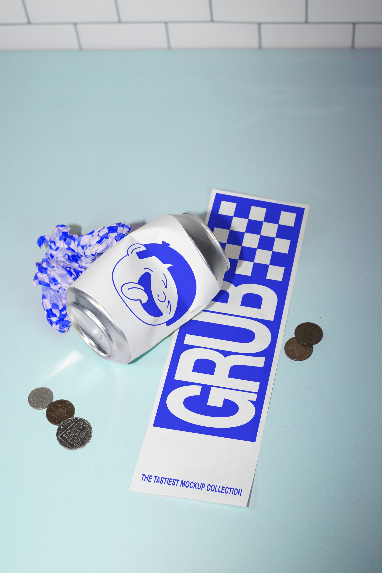 GRUB CANS MOCKUP 03, Object Mockup | Supply.Family