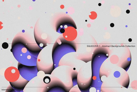 Abstract colorful background with fluid shapes and dotted elements perfect for graphics, templates, and design material.