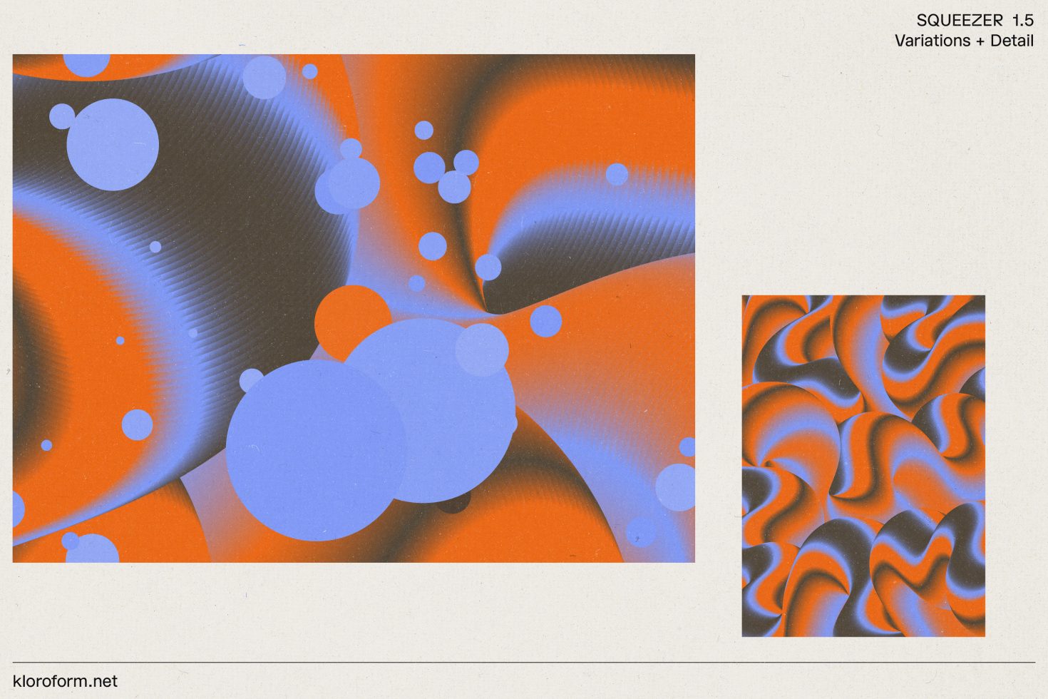 Abstract orange and blue graphic design with fluid shapes and textures, perfect for backgrounds or overlay in design projects.