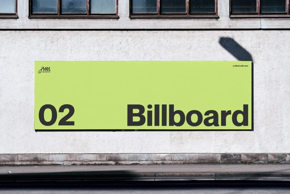 Lime green street sign with O2 number label against urban building facade