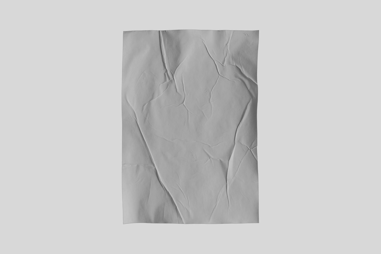 Crumpled white paper texture, high-resolution design asset for creative backgrounds, realistic mockup material, essential graphics element.