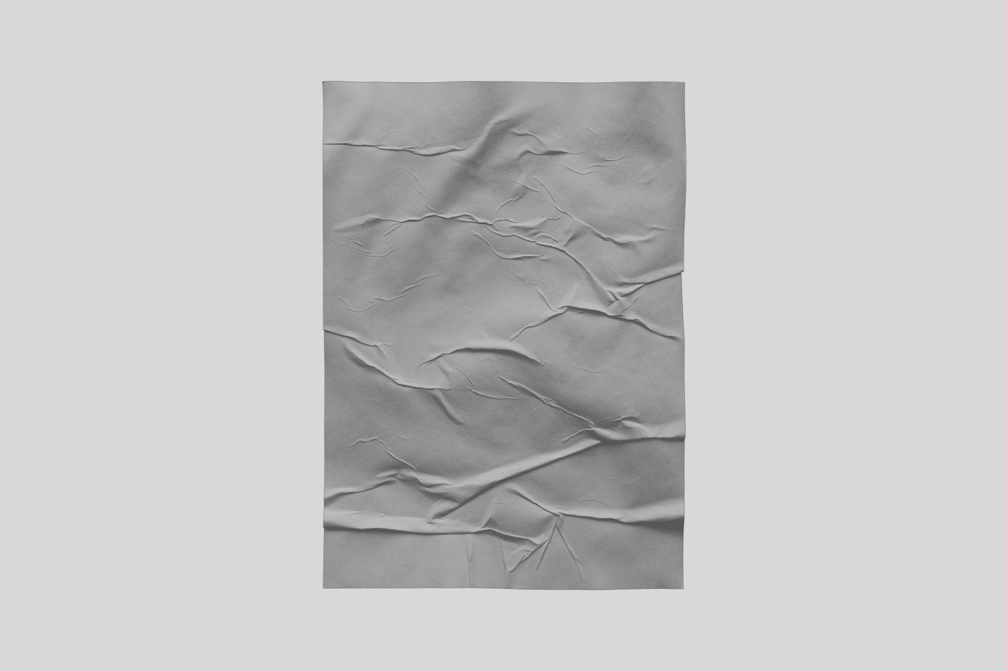 Crumpled white paper texture for graphics and background mockup, high-resolution digital design asset for creative projects.