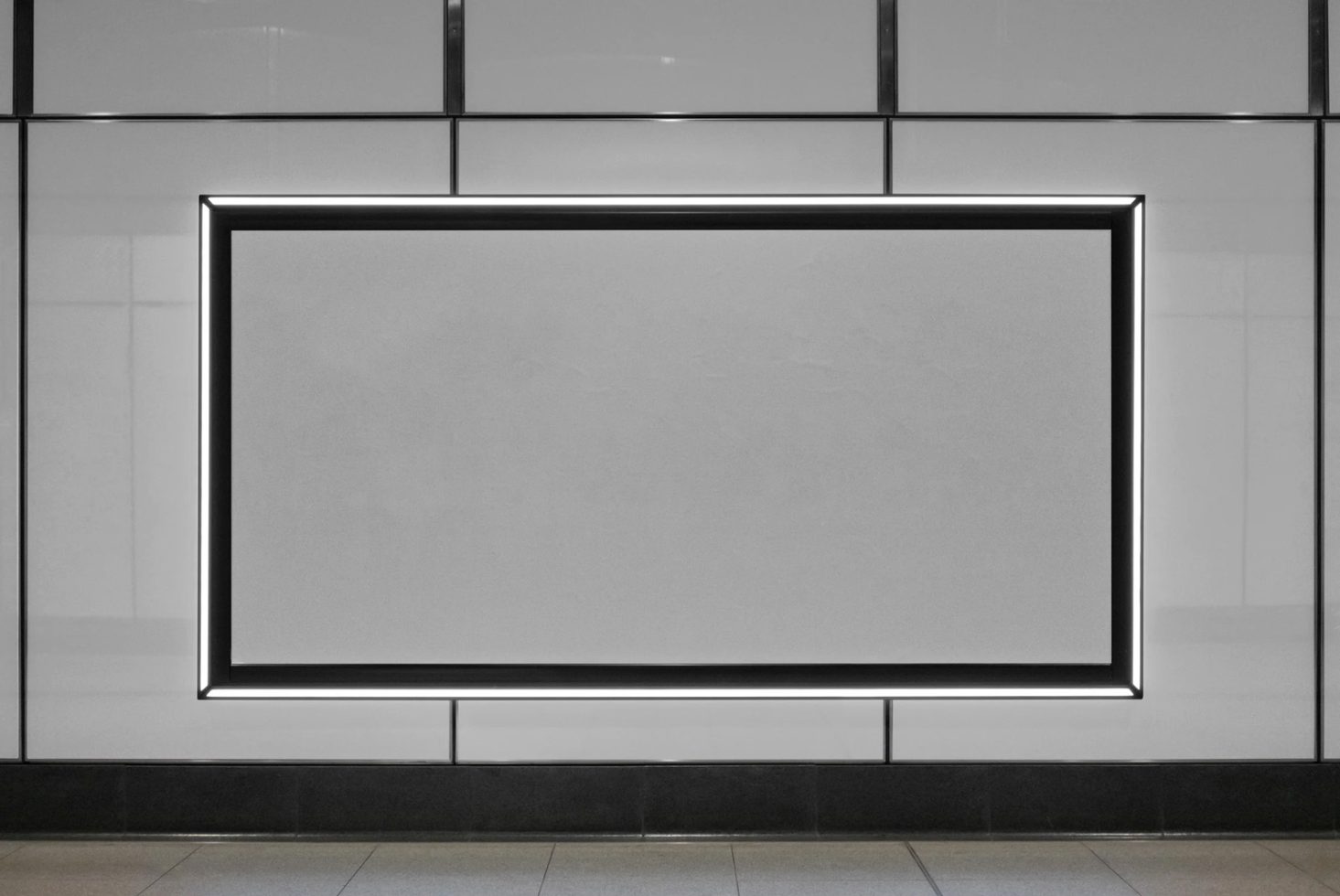 Blank billboard mockup in a street setting for advertising design, graphic display, and poster template. Ideal for designers' presentations.