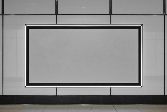 Blank billboard mockup in a street setting for advertising design, graphic display, and poster template. Ideal for designers' presentations.
