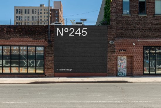 Urban street wall mockup with space for design branding, suitable for graphic templates, storefront mockups, urban designer mockups.