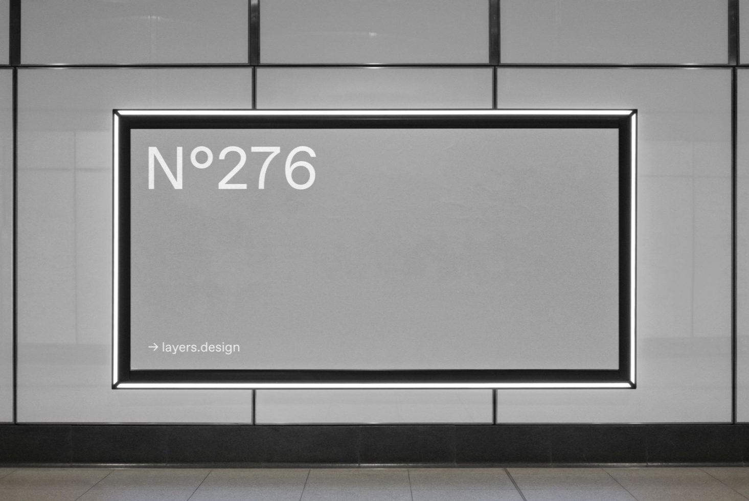 Modern billboard mockup in a minimalistic urban setting, ideal for presenting advertising designs and large-scale typography projects to clients.