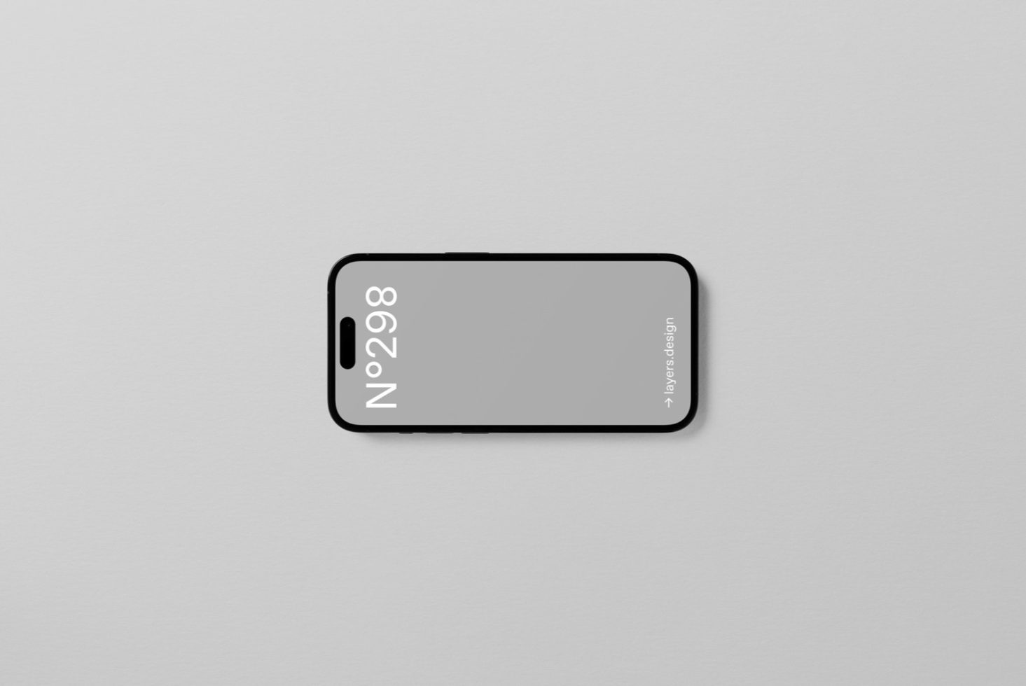 Smartphone mockup on a plain background, perfect for app design presentations, digital asset for graphic designers.