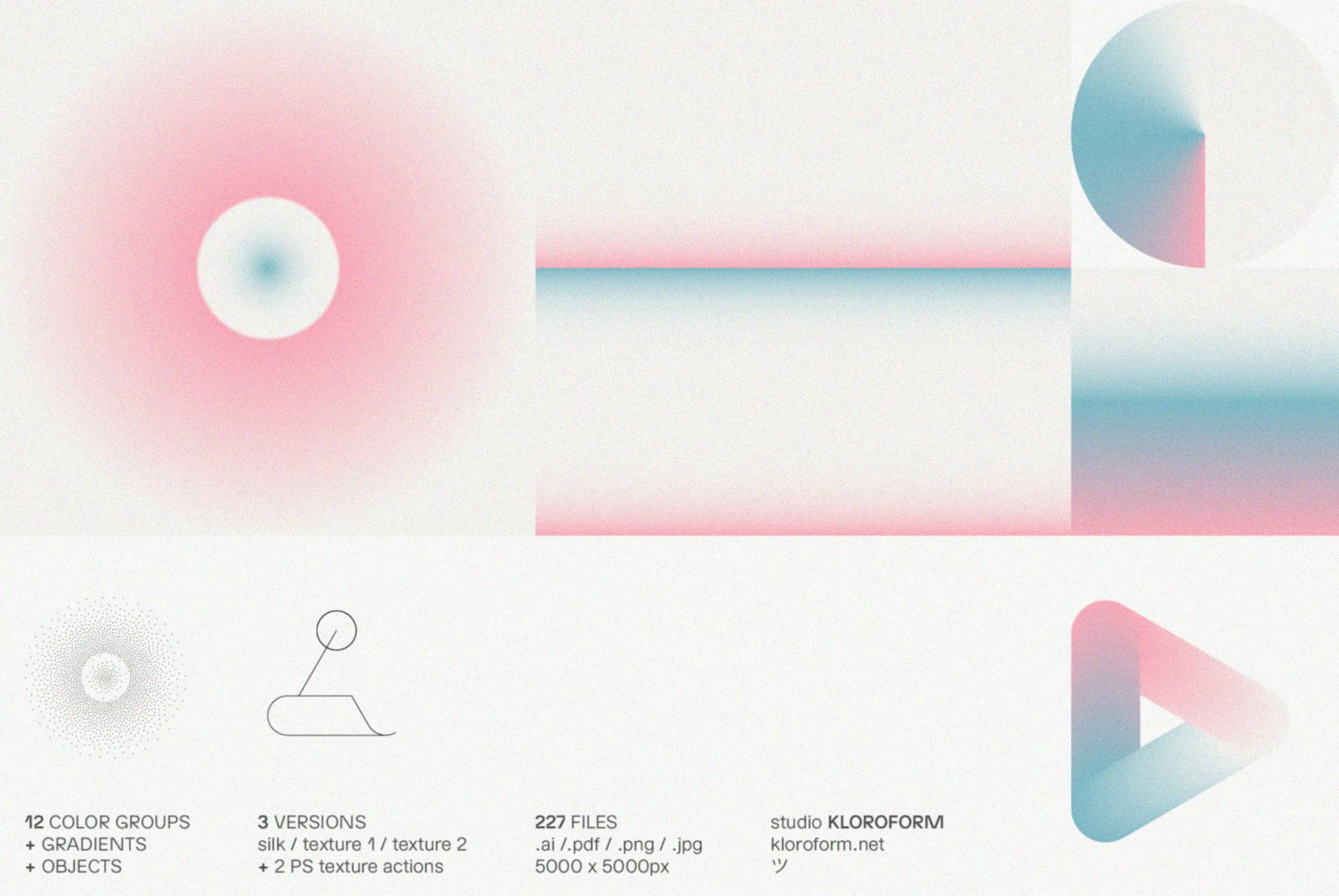 Gradients + Objects, Texture Graphic | Supply.Family