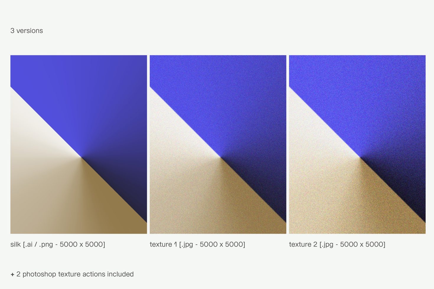 Digital fabric mockup set in blue and beige, silk and textured, for Photoshop, high resolution, designers' asset pack.