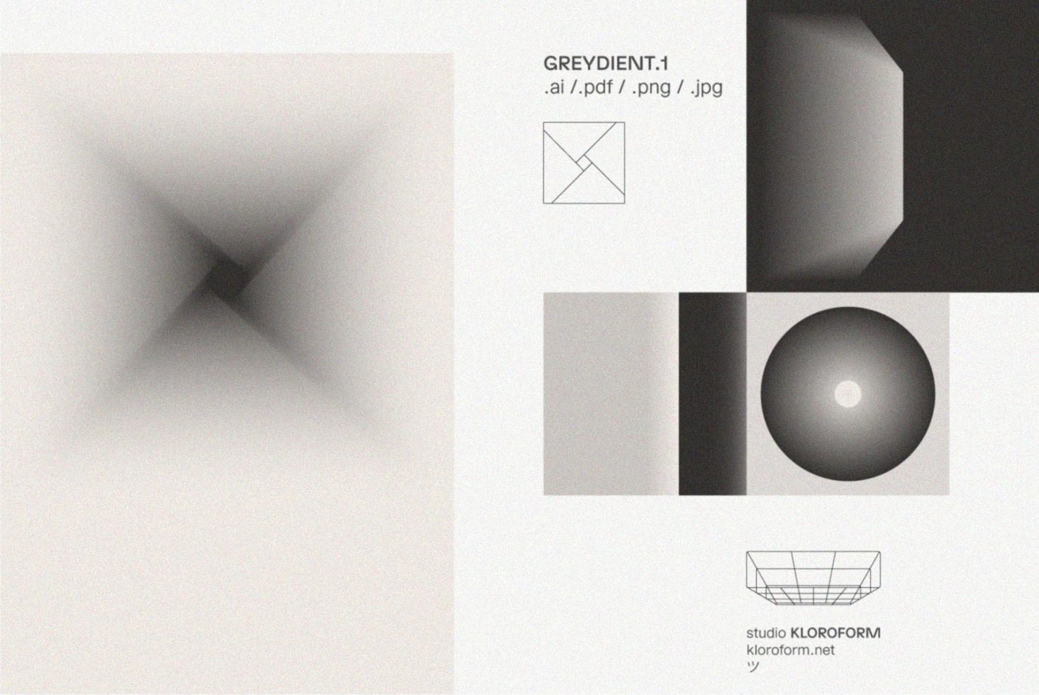 Abstract minimalist gradient illustrations in grayscale available in ai, pdf, png, jpg. Ideal for graphic designs, templates, and digital mockups.