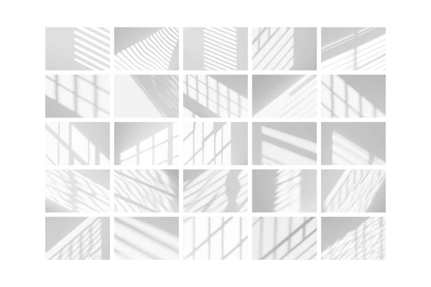 Collection of window light shadow overlays suitable for design mockups and templates minimalistic graphic backgrounds useful for designers and digital assets.